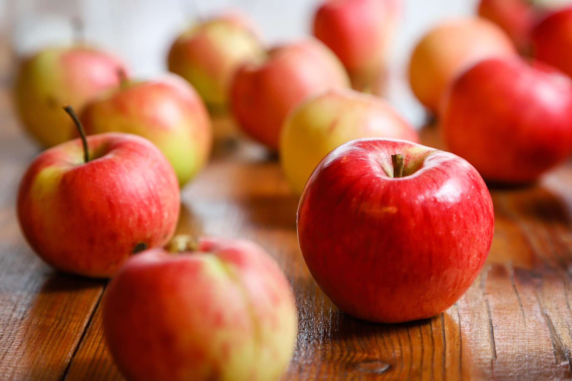 Basket of red apples